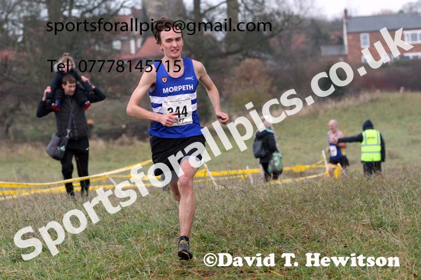 Senior men, 2021 North Eastern Cross Country Championships, Sedgefield. Photo: David T. Hewitson/Sports for All Pics